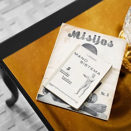 Pensionat With Private Bathroom At Three Bedroom Interwar Grabyte With Daily Spaces To Share By Pine Forest On The Bank Of The River- 8min By Car From Old Town Kaunas